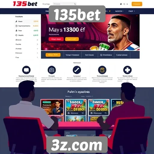 Experiência do usuário na navegação do site 135bet